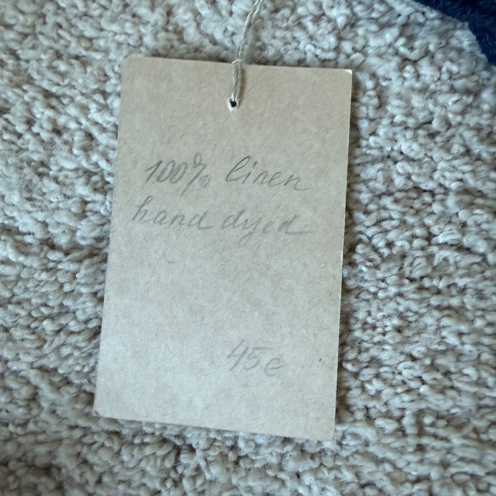 Handmade from Helsinki linen scarf - Picture 3 of 7